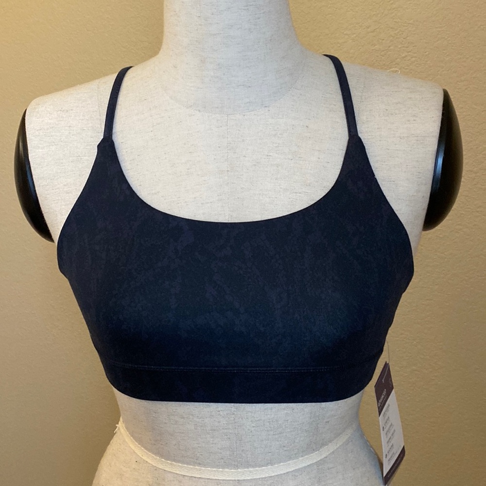 Black and Purple Strappy Bralette